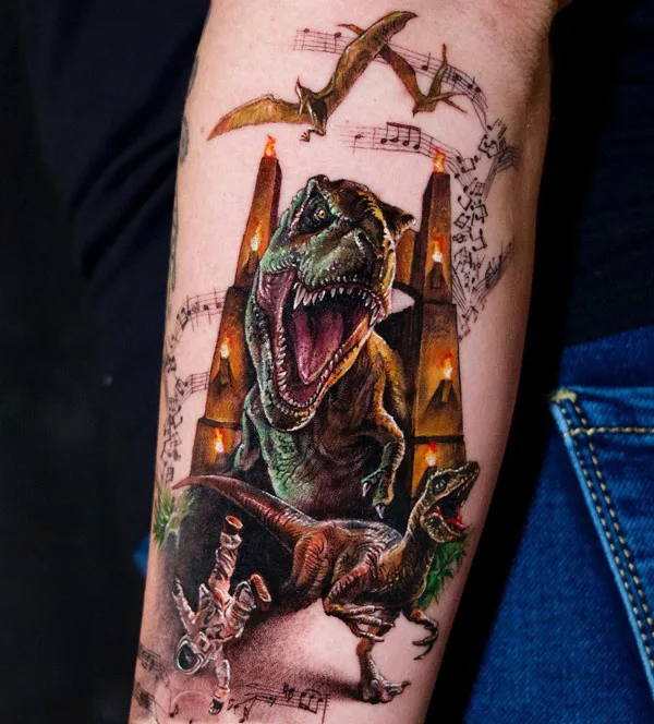 Jurassic Park Tattoo 1
