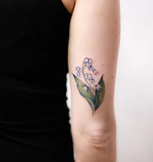 Lily of The Valley Forearm Tattoo 1