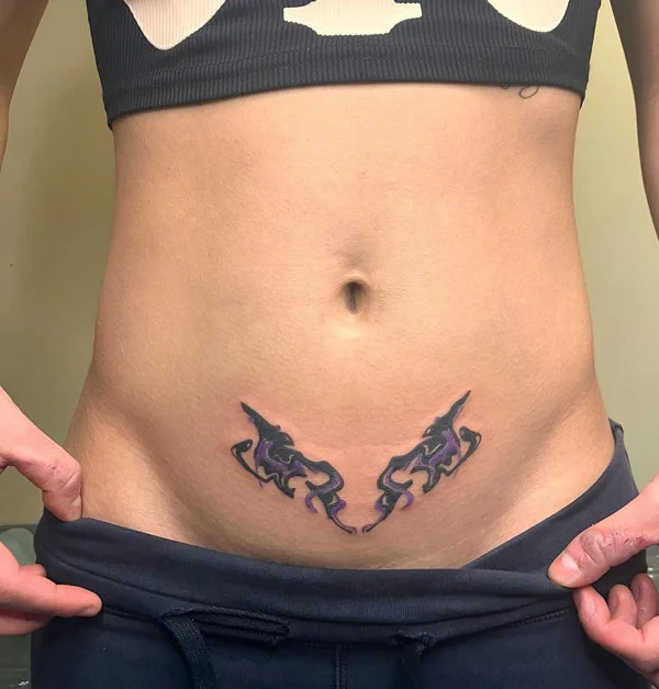 Lower Stomach Tattoo 1