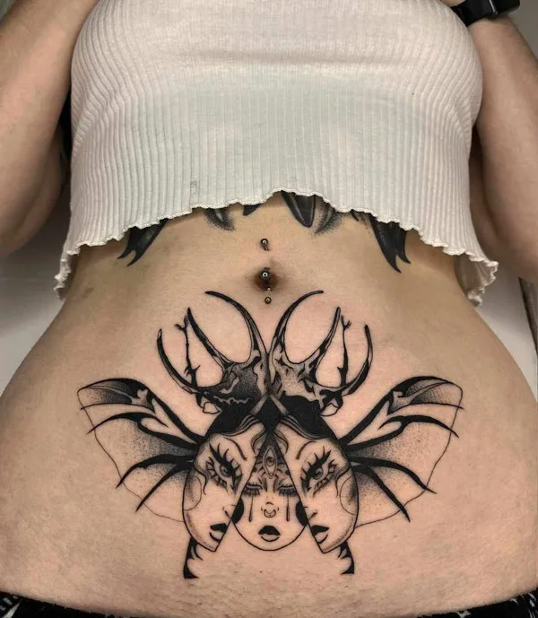 Lower Stomach Tattoo 2