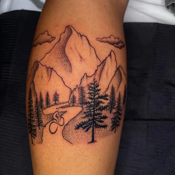 Mountain Bike Tattoo 2