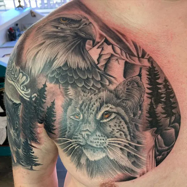 Mountain Lion Tattoo 1