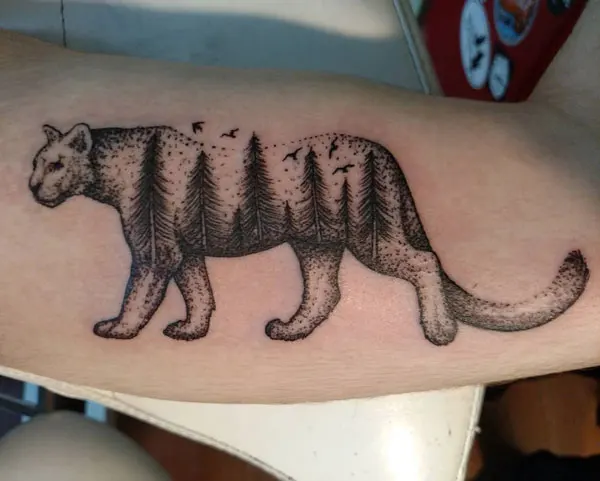 Mountain Lion Tattoo 3