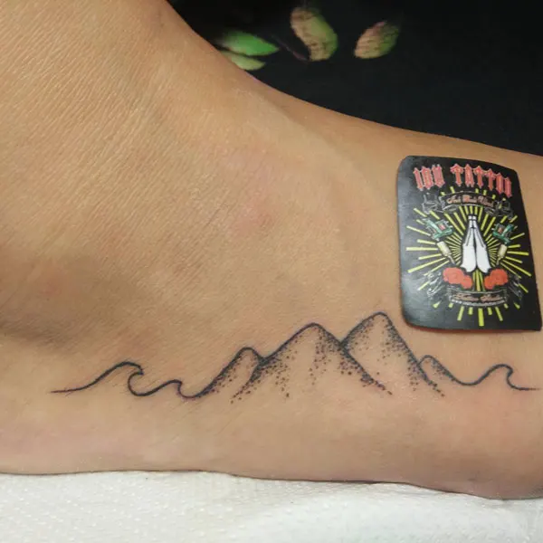Mountain Outline Tattoo 2