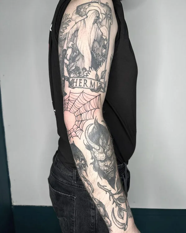 Patchwork Sleeve Tattoo 2