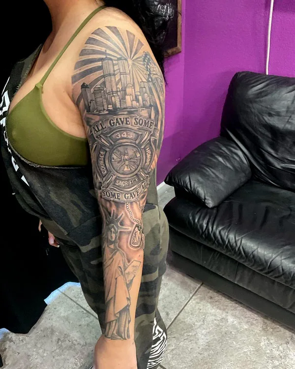 Patriotic Sleeve Tattoo 2