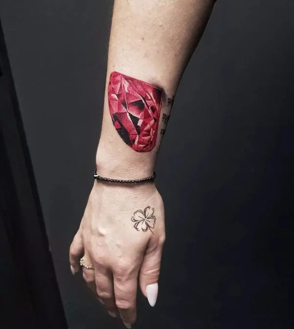 Realistic Diamond Tattoo 1