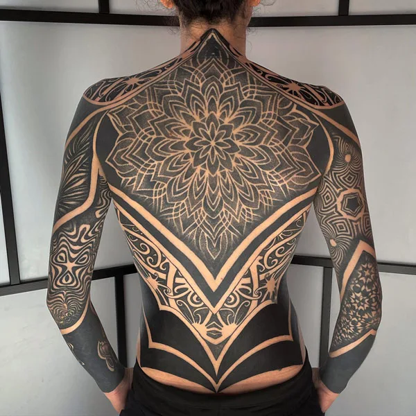 Sacred Geometry Back Tattoo 2