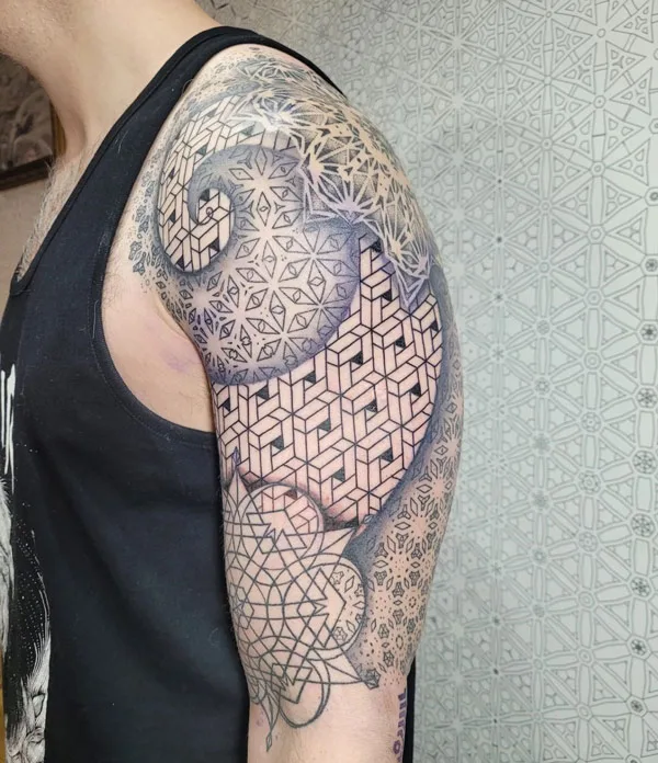 Sacred Geometry Fibonacci Tattoo 1