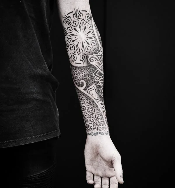Sacred Geometry Forearm Tattoo 1