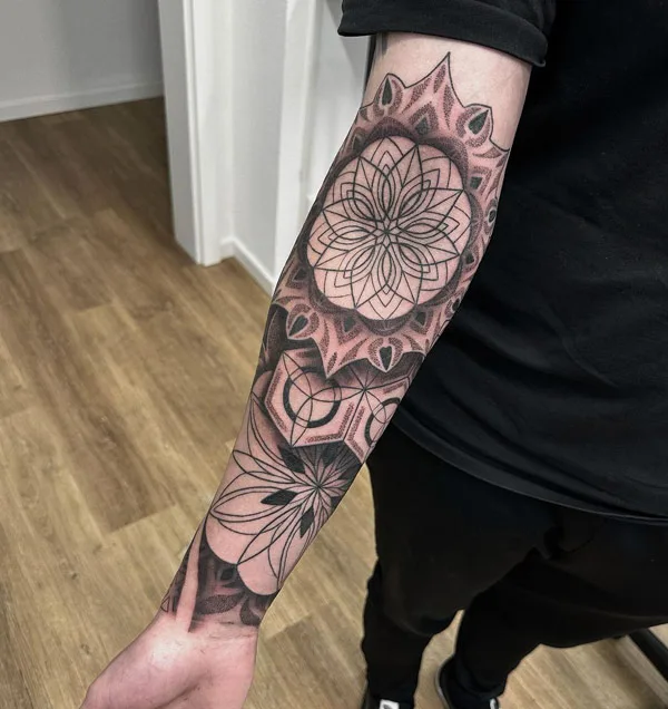 Sacred Geometry Forearm Tattoo 2