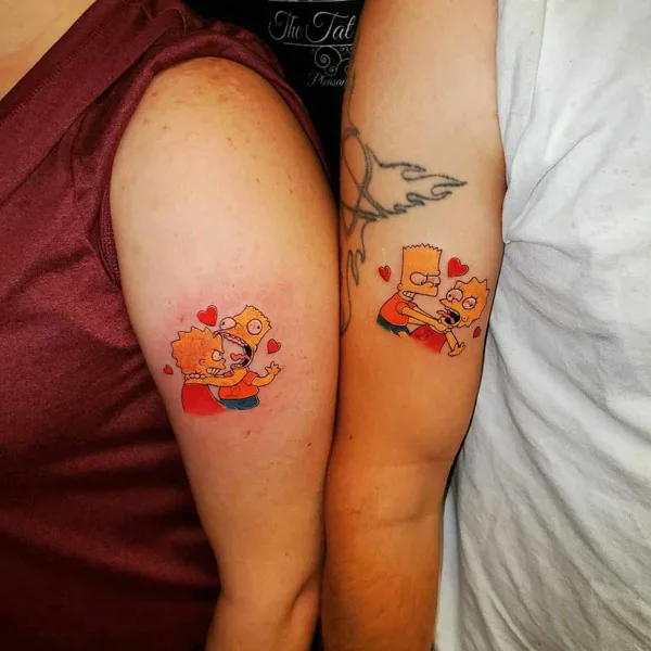 Siblings Simpsons Tattoo 1