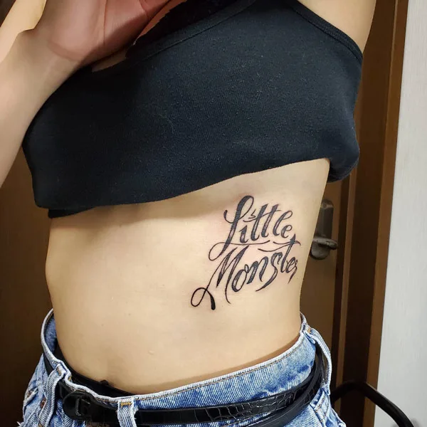 Side Stomach Tattoo 2