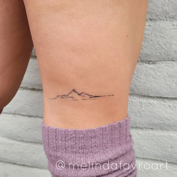 Simple Mountain Tattoo 1
