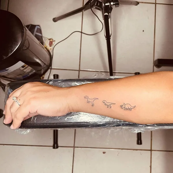 Small Dinosaur Tattoo 1