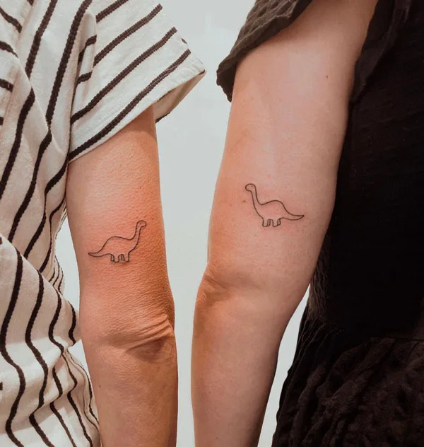 Small Dinosaur Tattoo 2