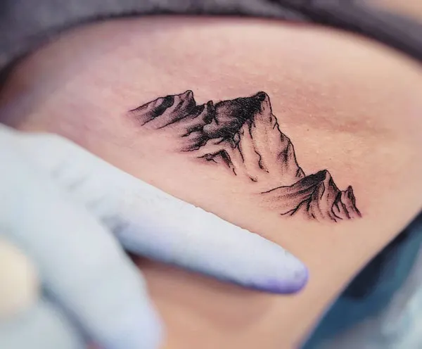 Small Mountain Tattoo 1