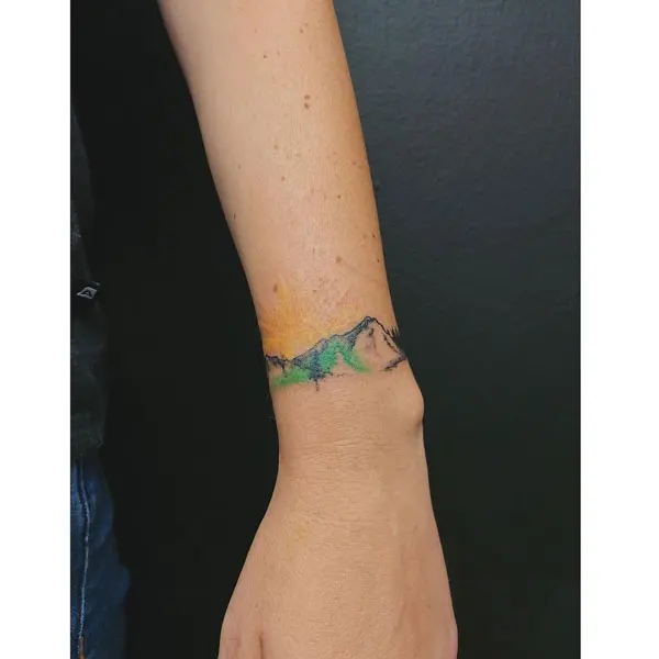 Small Mountain Tattoo 2