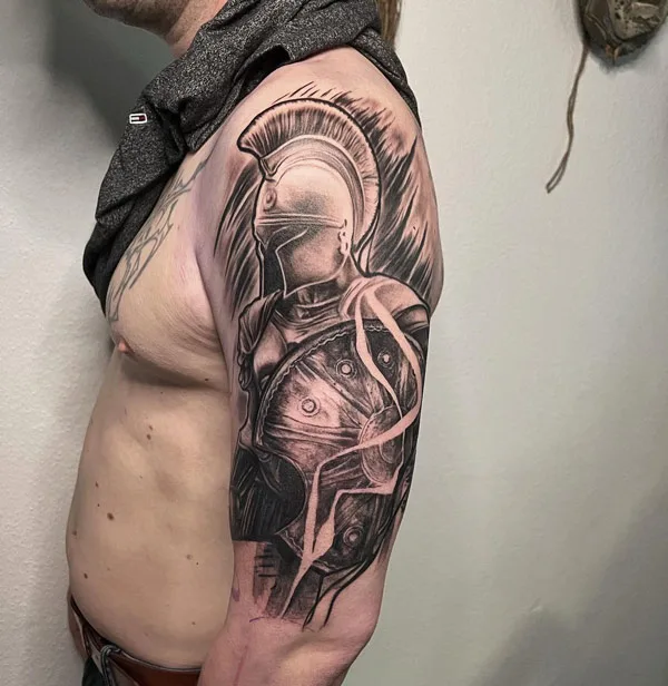 Spartan Arm Tattoo 1