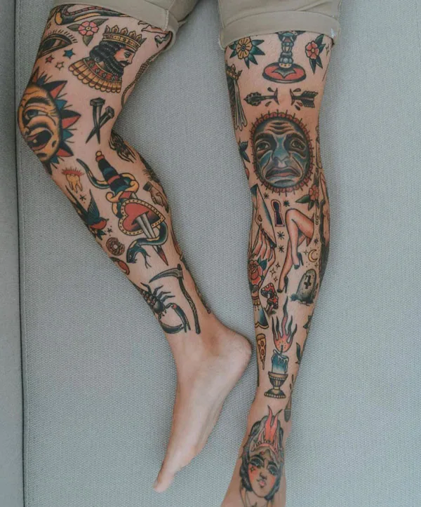 Traditional Patchwork Tattoo 1
