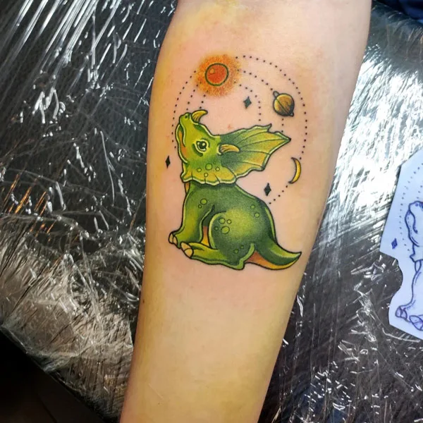 Triceratops Tattoo 1