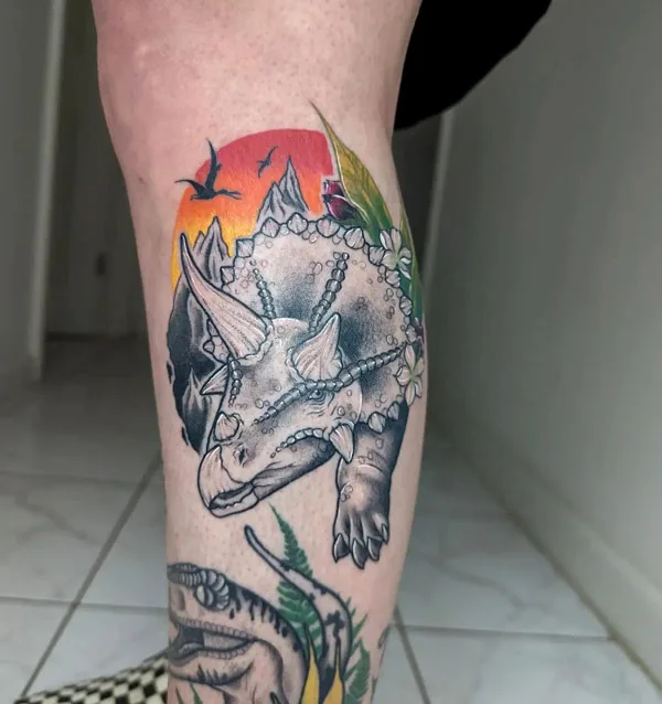 Triceratops Tattoo 2