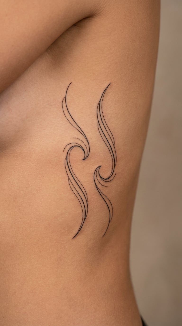 Matching Minimal Wave Lines on the Ribs