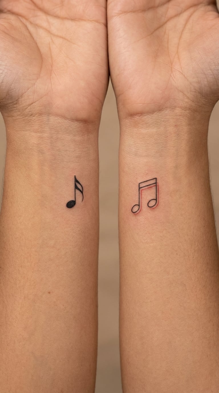 Matching Musical Notes on the Wrists