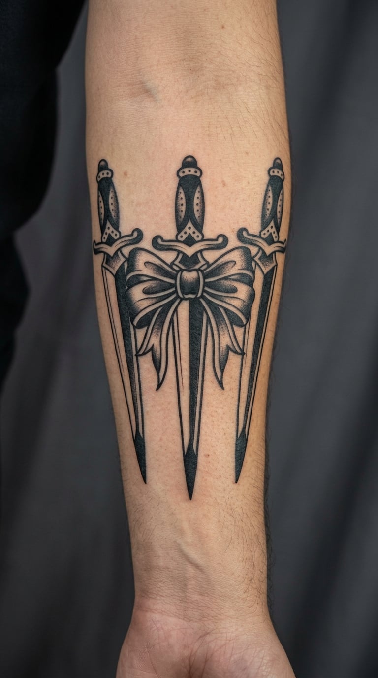 Monochrome Bow in a Dagger