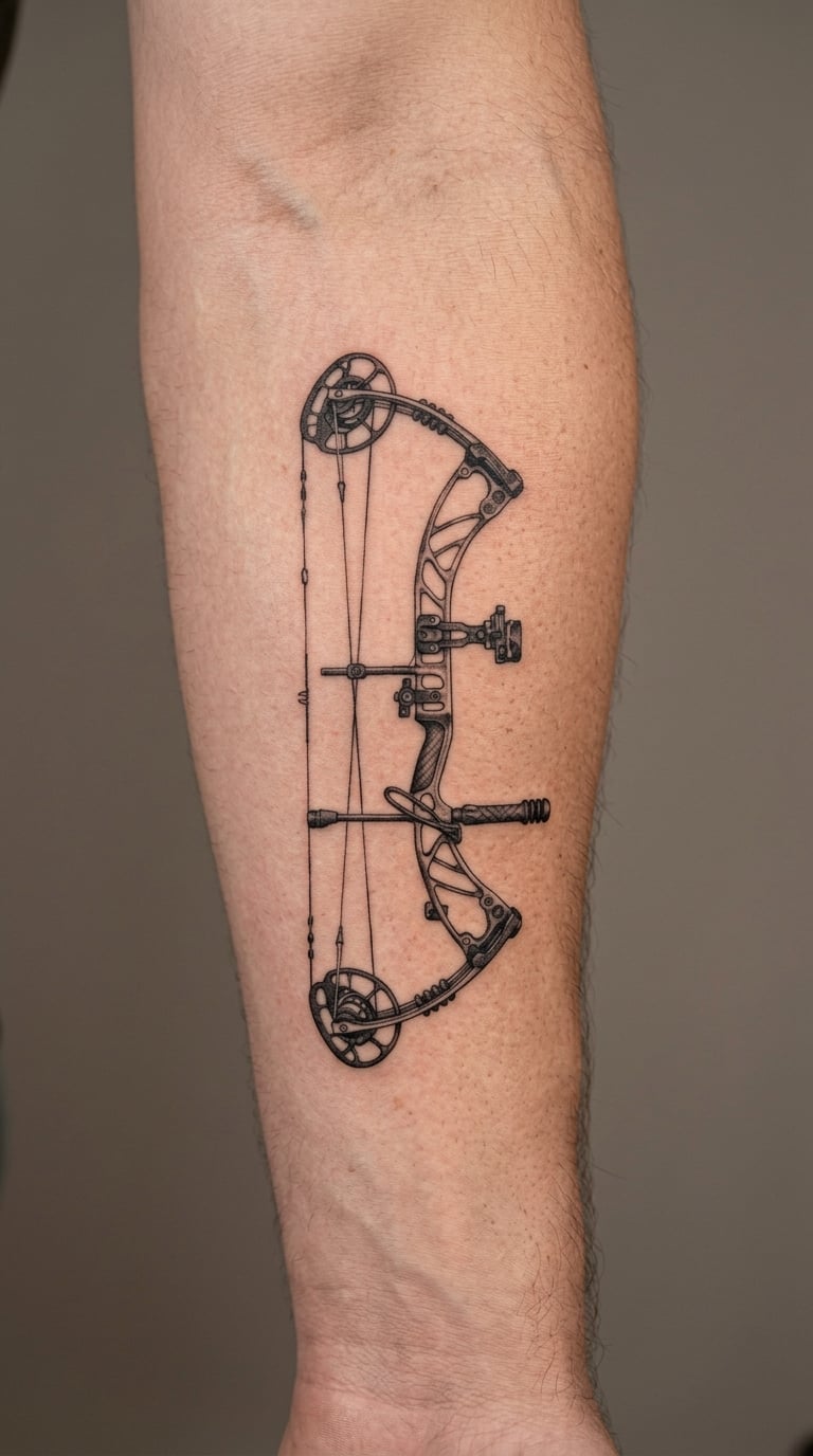 Compound Bow Forearm Portrait