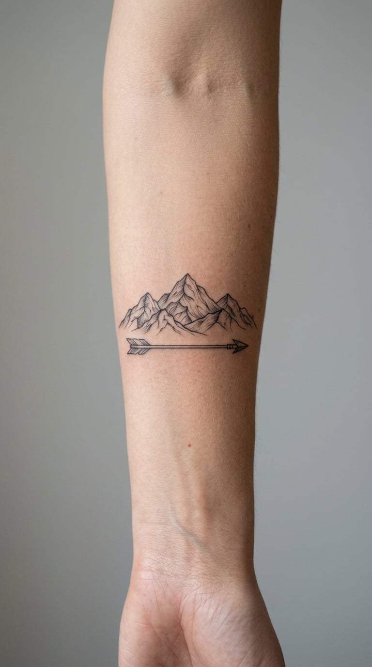 Arrow Through a Mountain Range