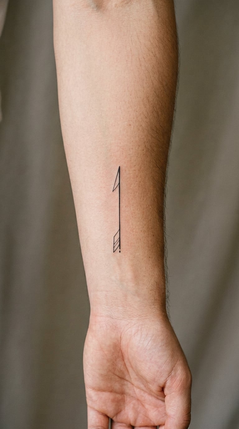 Split Arrow Matching Tattoo