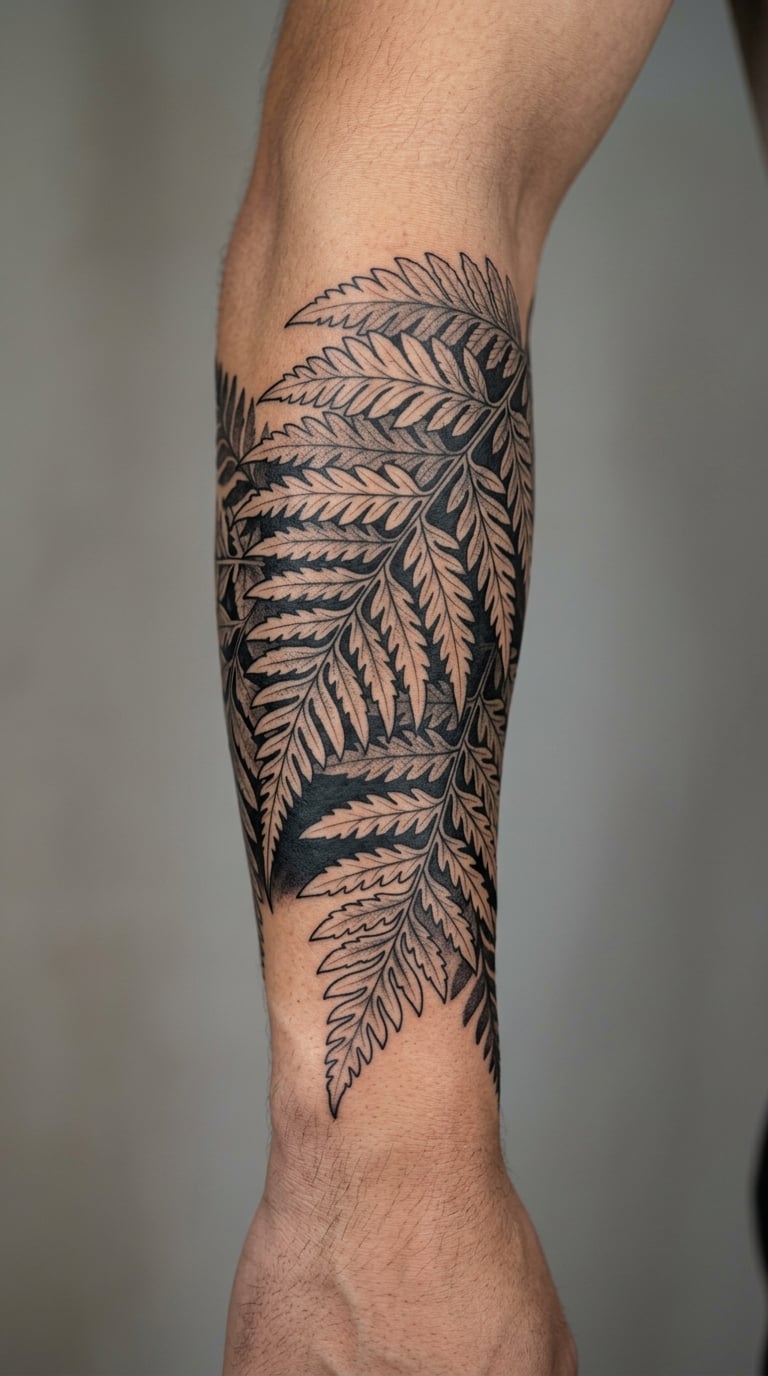 Blackout Fern and Branch Sleeve