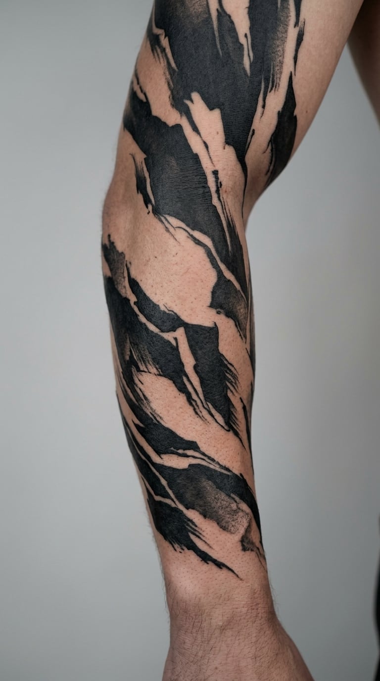 Blackout Abstract Shadow Sleeve