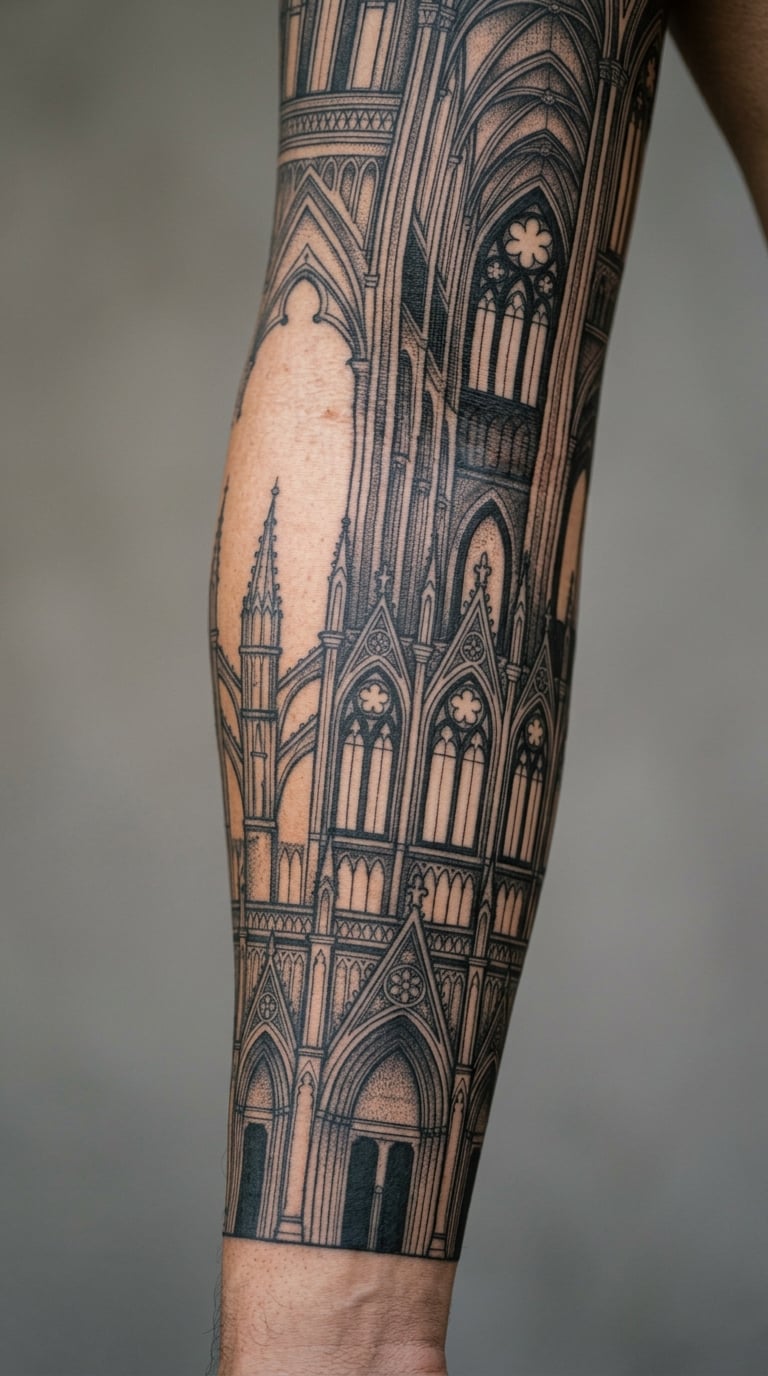 Gothic Cathedral Blackout Sleeve