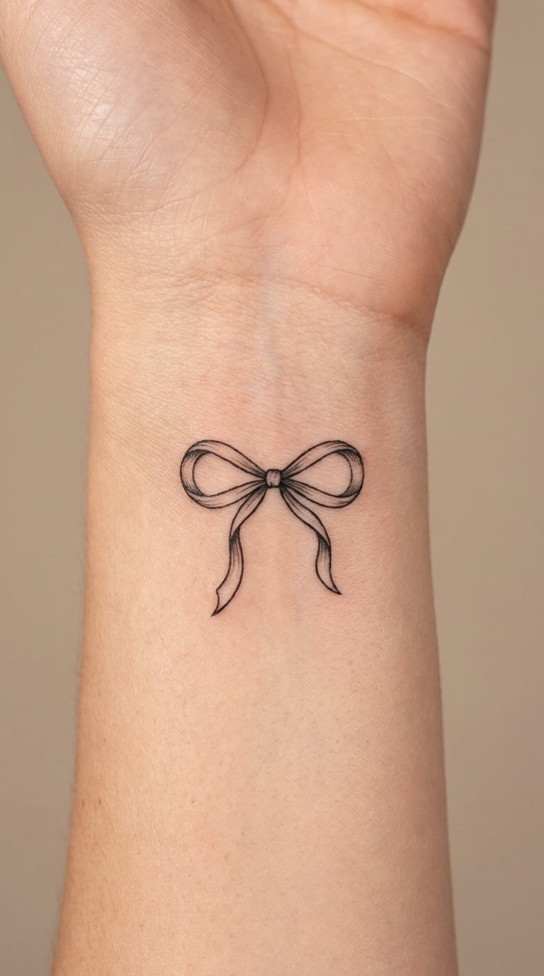 Infinity Bow on the Wrist