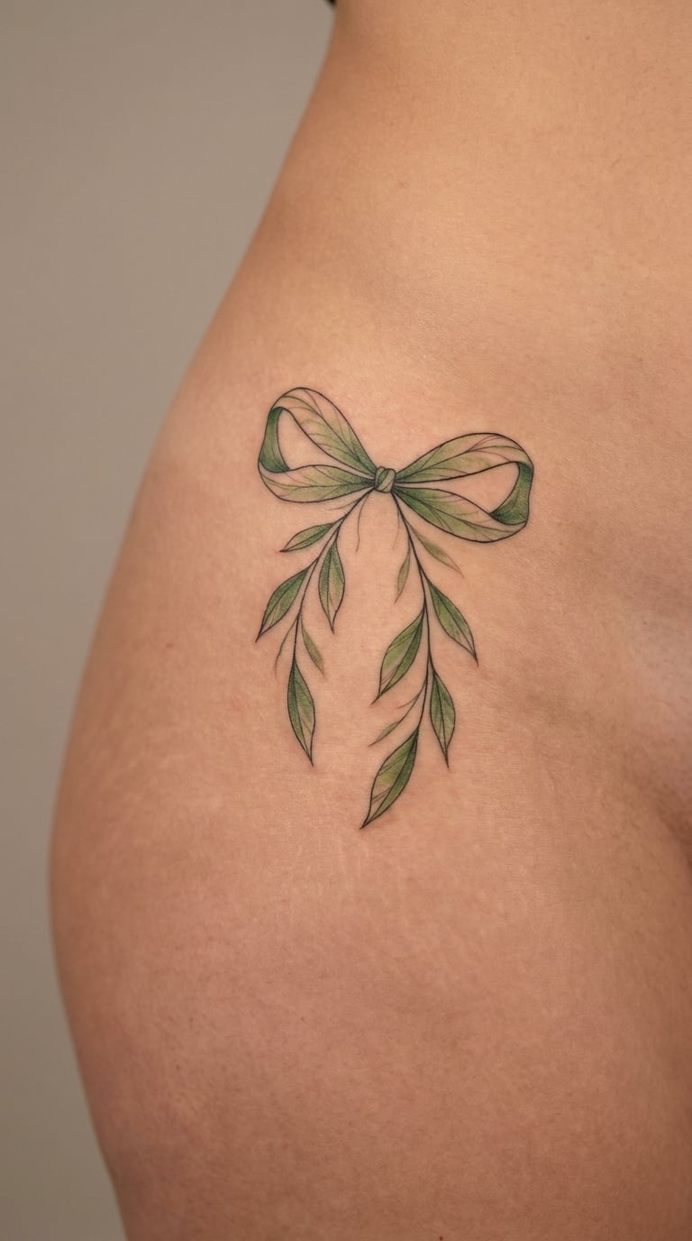 Botanical Ribbon Bow on the Hip