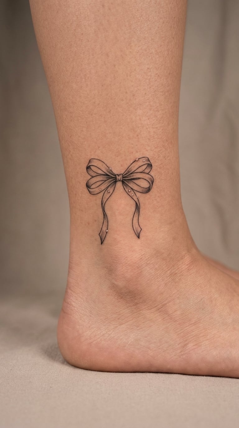 Bridal Bow on the Ankle