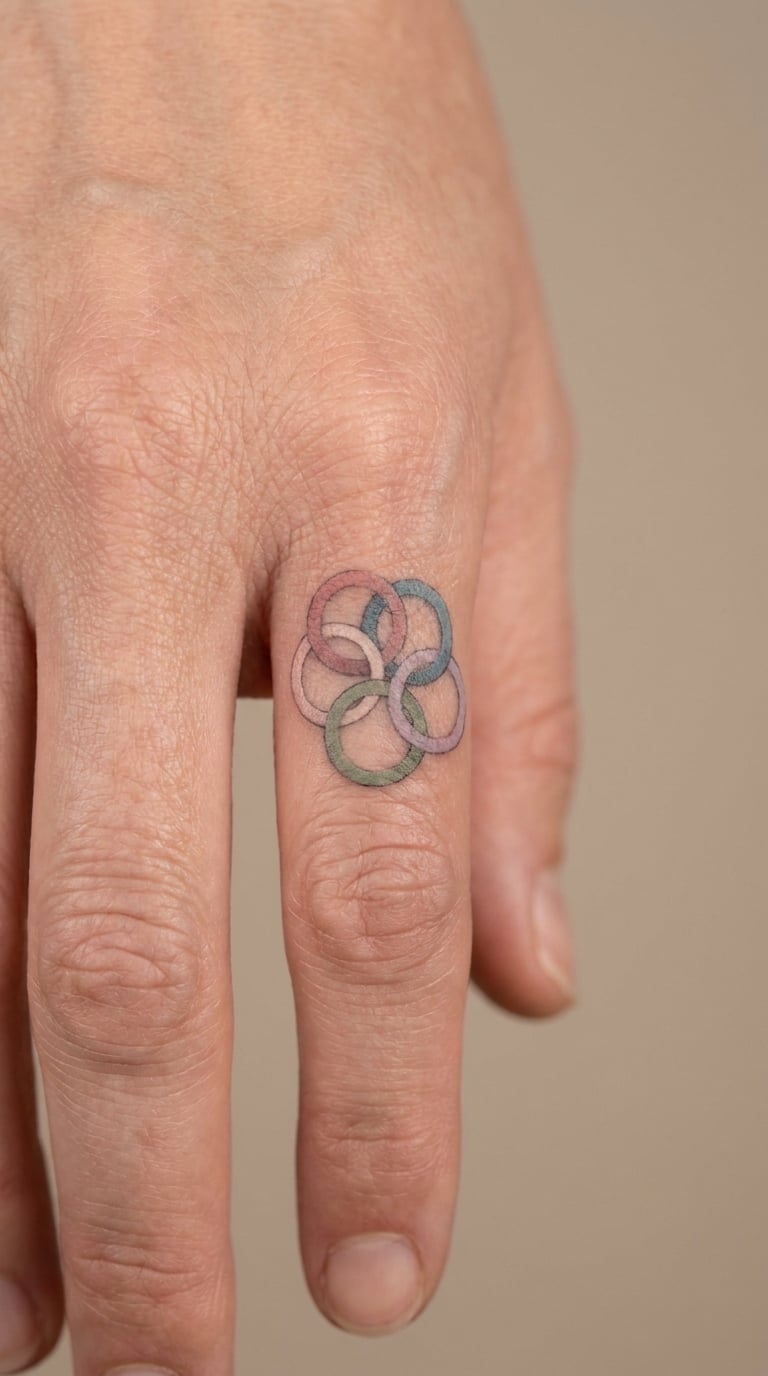 Birthstone Bead Chain on the Finger