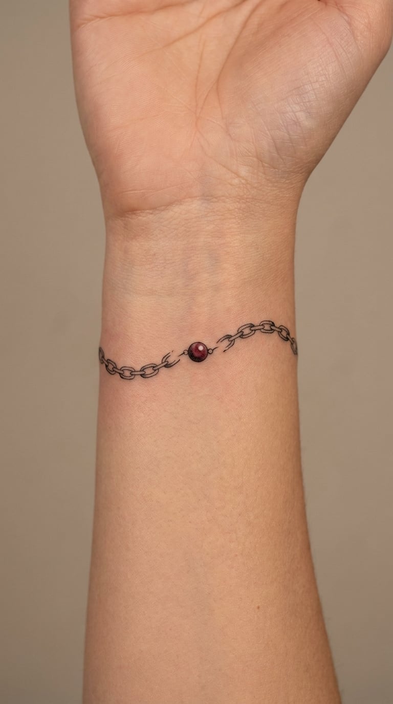 Broken and Reconnected Chain on the Wrist