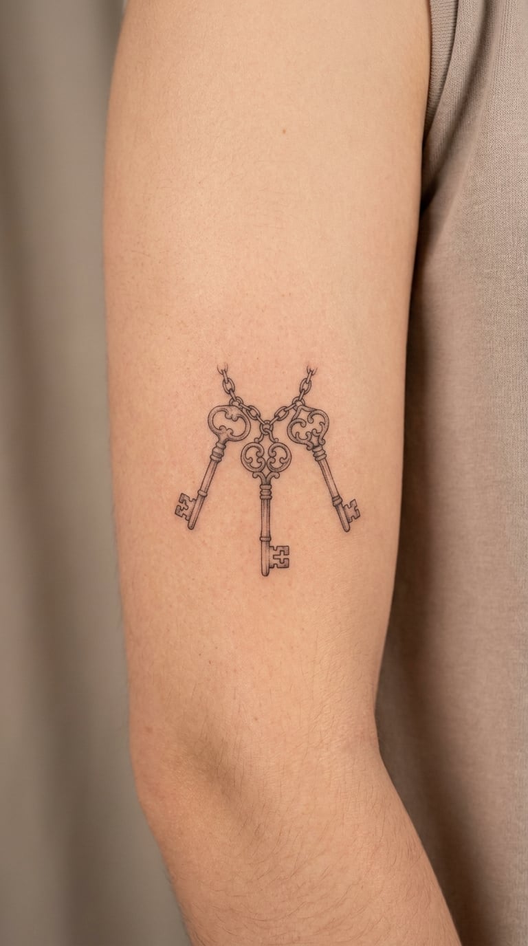 Key-and-Lock Chain on the Inner Arm