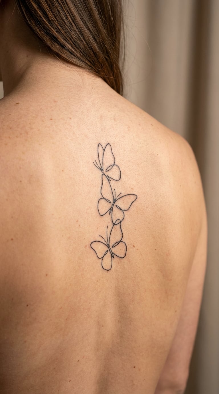 Fine-Line Butterfly Chain on the Spine