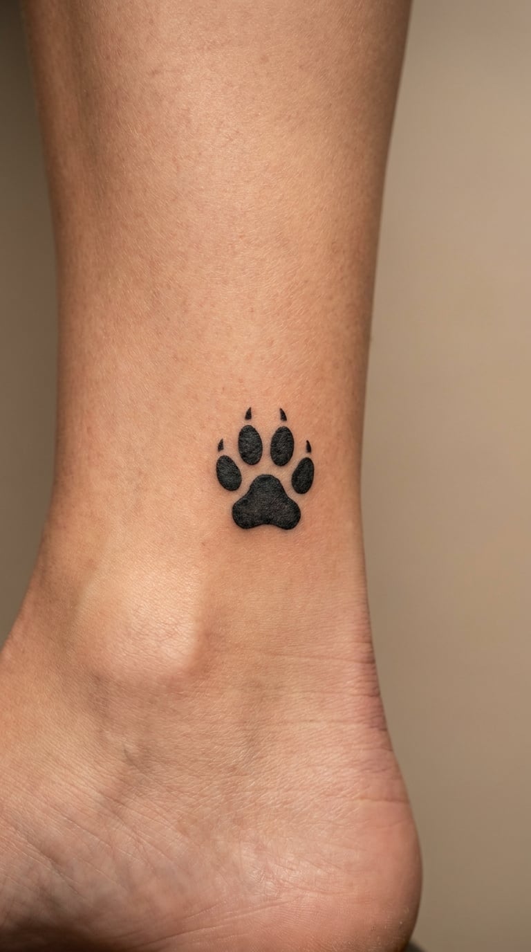 Cheetah Paw Print Matching Design