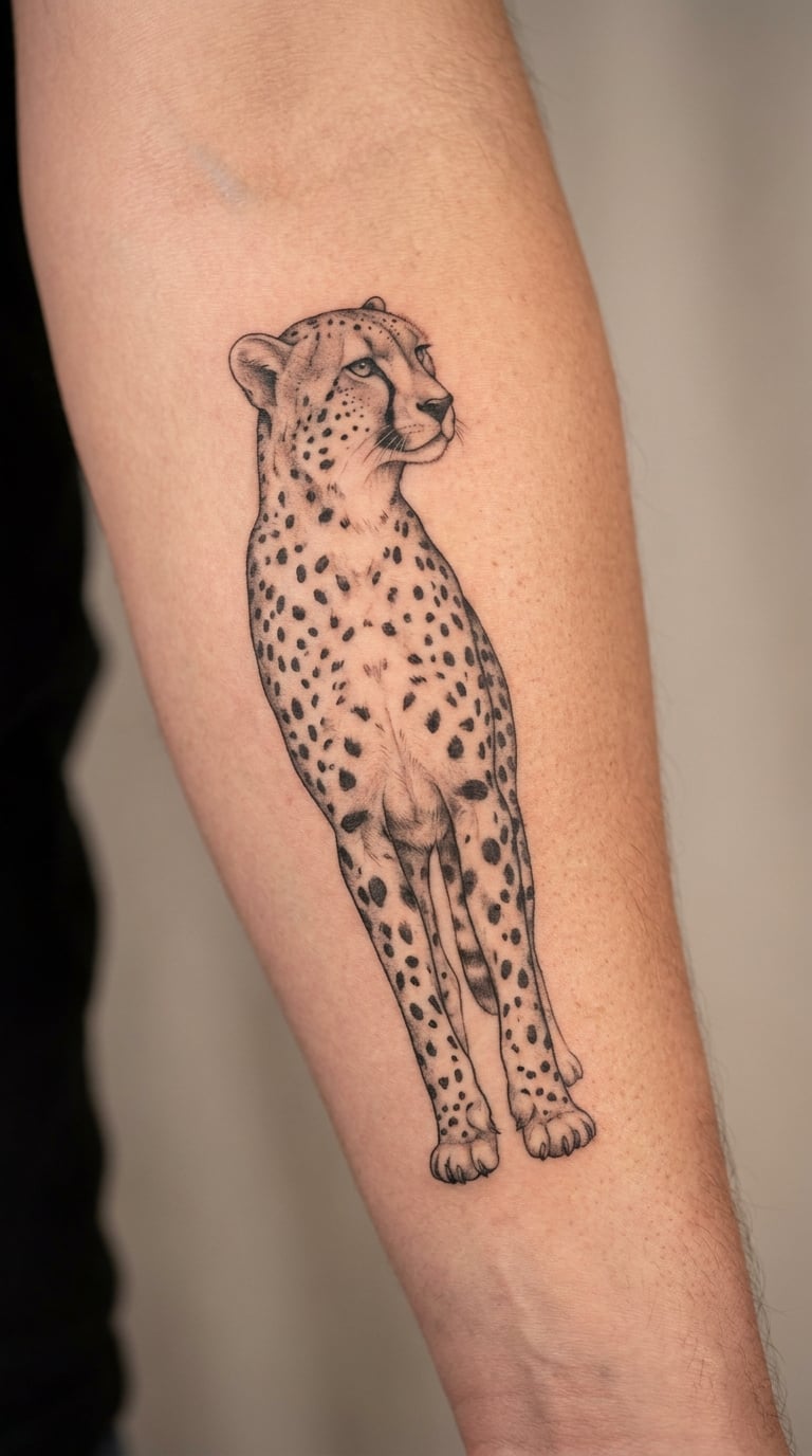 Full Cheetah Sleeve Panel