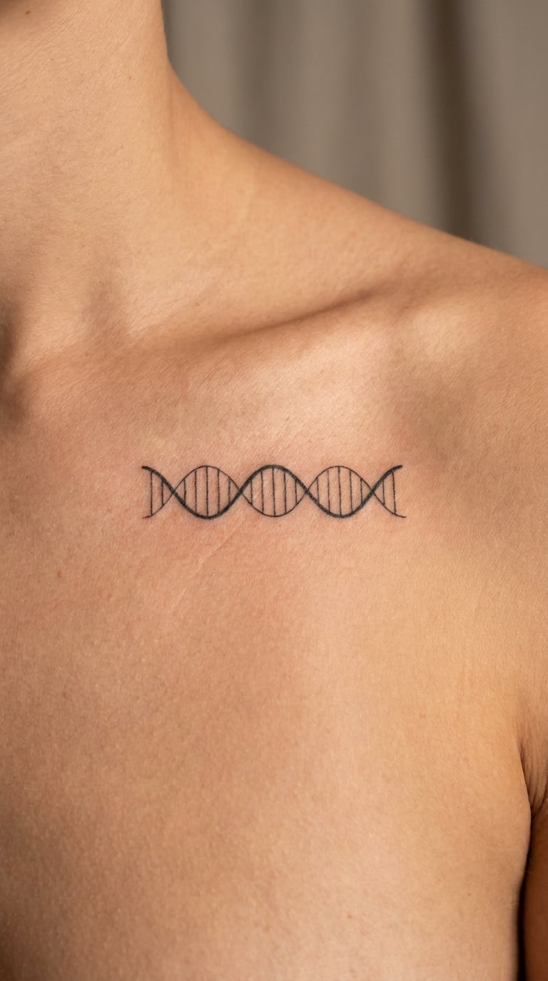 Minimal DNA Line on the Collarbone
