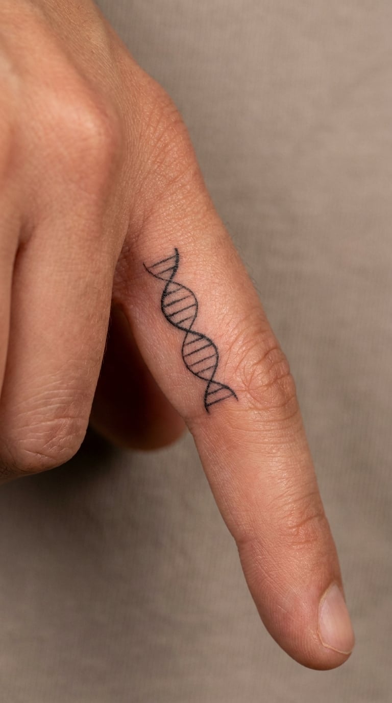 Micro DNA Helix on a Finger