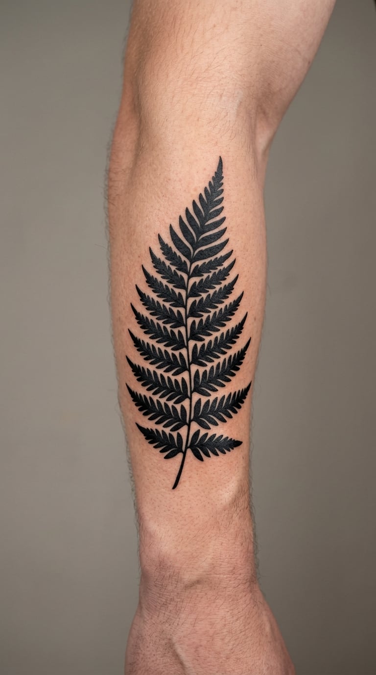 Blackwork Fern Frond