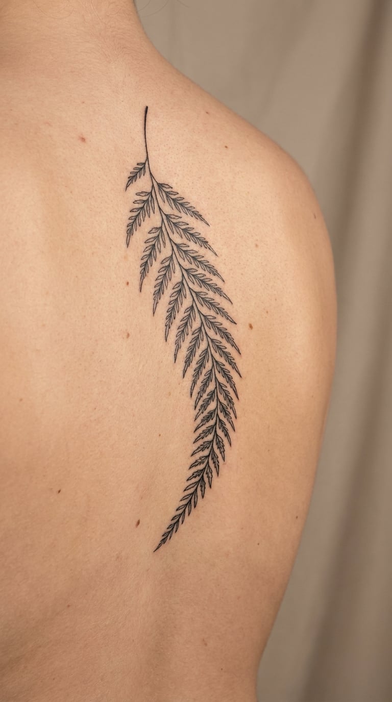 Trailing Fern on the Spine