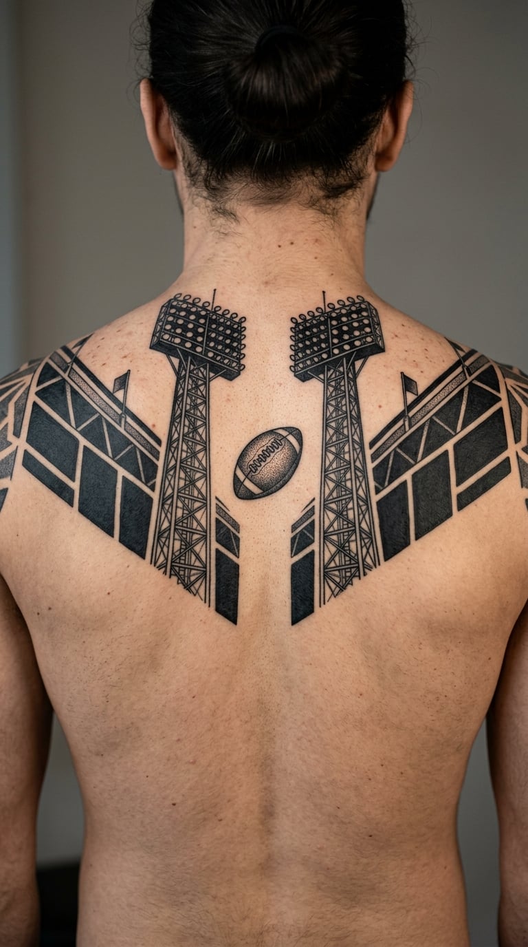 Blackwork Stadium Lights