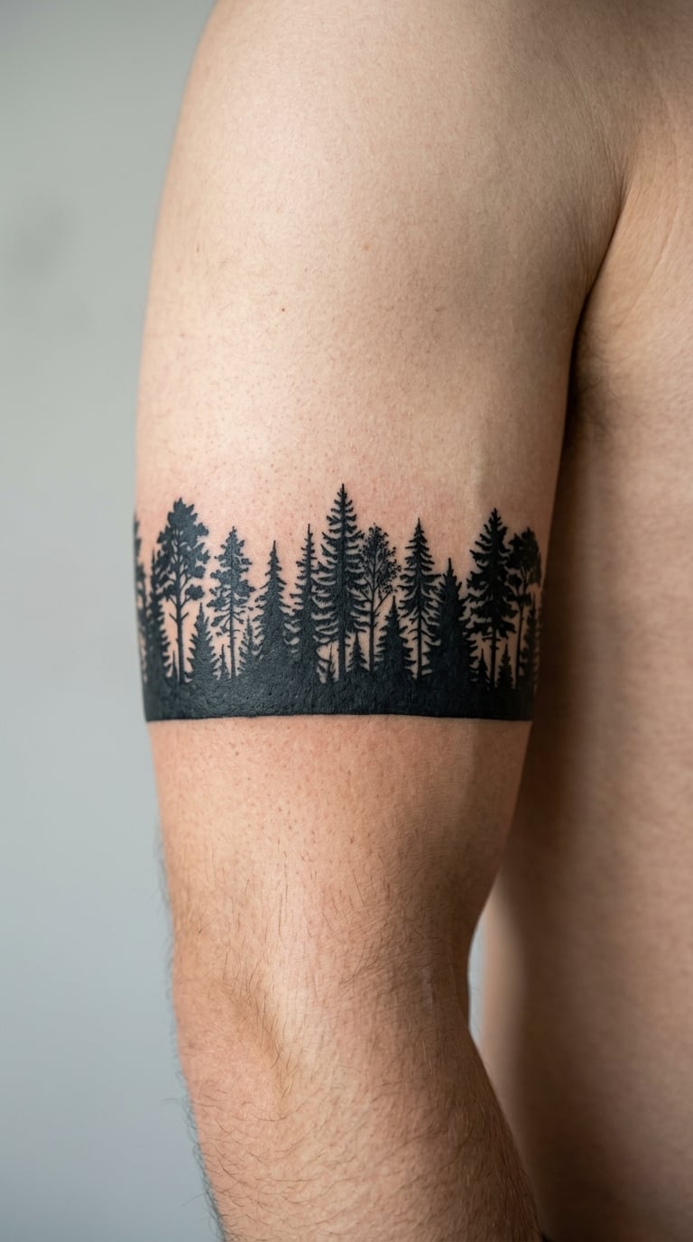 Forest Silhouette Arm Band